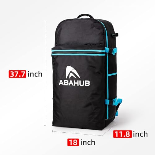 Abahub Mochila para Tabla de Sup,Mochila para Surf Board y Stand Up Paddling Board Inflable,Gran Capacidad y Portátil,Accesorios para Tabla Sup,Diseño Ergonómico Que Reduce la Carga,Correa Cómoda