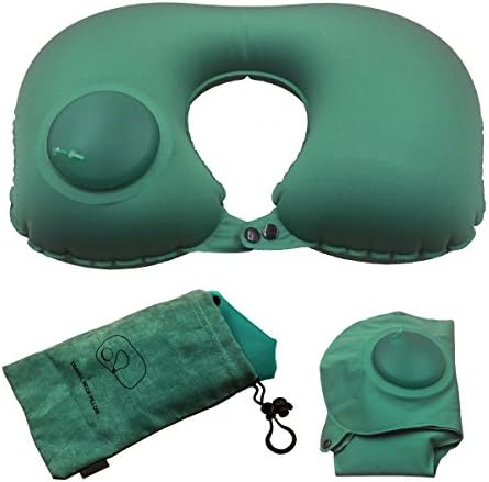 yoda Inflatable Pillow, U Travel Pillow, Portable Travel Pillow, (blue) by