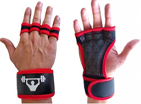 PREMIUM Cross Training Gloves with Wrist Wrap -Ventilated Design for CrossFit WOD, Powerlifting, Weightlifting -Padded Palm for Strong Grip &amp; Max Callus Prevention - Built for Tough Workouts