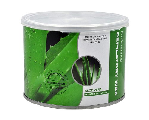 Depilatory hair removal wax can aloe vera 14 ounce