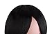 MapofBeauty 12 Inch/30 cm Beautiful Women's Short Straight BOB Wig (Jet Black)