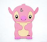 3D pink Stitch & Lilo Soft Silicone Case Cover For Smart Mobile Phones (ZTE GRAND X MAX Z987 + MAX plus)