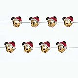 Mickey Mouse Kurt Adler Christmas Holiday LED Fairy Lights Boxed (One Size, Red/Black)
