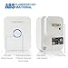 Vasteko Wireless Doorbell Kits No Battery Required for both Transmitter and Receiver, IPX7 Waterproof Push Button, 3-Level Volume, 25 Ring Tunes (White)