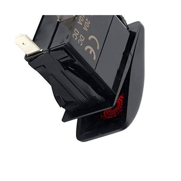 Amarine-made-12v-20-Amp-Waterproof-Red-LED-Onoff-Boat-Marine-SPST-3P-Rocker-Switch-with-Light-Red-LED