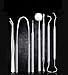 Tenozek 7 PCS Dental Tools Stainless Steel Dental Hygiene Kit, Dental Pick,Tooth Scraper Plaque Tartar Remover, Teeth Cleaning Tools for Oral Care&Pet Use Black