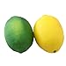 Buytra 8 Pack Artificial Fake Lemons Limes Fruit for Vase Filler Home Kitchen Party Decoration, Yellow and Green, Large (3.9