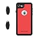 ImpactStrong for iPhone 7/8 Waterproof Case [Fingerprint ID Compatible] Slim Full Body Protection - Red