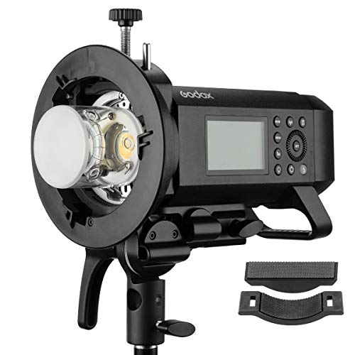 Godox S2 S-Type Bracket Bowens Mount Compatible with Godox V1 AD200Pro AD400Pro AD200 V860II TT685 TT600 TT350, Large Adjustment Handle, Integrated Umbrella Mount and More Compact - Thumbnail 6