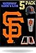 Wakuma, SF Giants Vinyl Decal Sticker Set. 2.6 x 3.5 inch 5 Pack