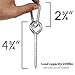 Hammock Hanging kit by Maky Outdoors. Heavy Duty - Load Capacity 600 lb. Hammock Hooks and carabiners for Hammock Stand, Yoga hammocks, Swing, Chair. Indoor, Outdoor