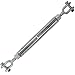 US Cargo Control 1/2 Inch x 9 Inches Galvanized Jaw and Jaw Turnbuckle