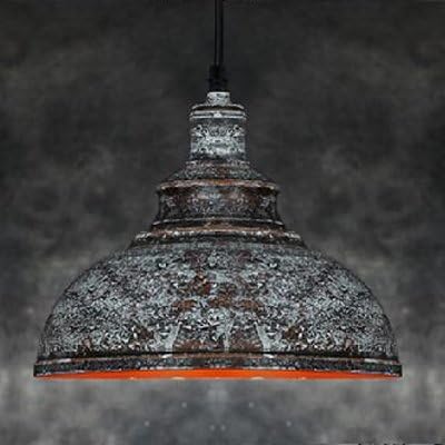 Dome Pendant Light Litfad Industrial Rust Iron Retro Vintage Old