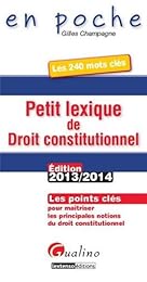 Petit lexique de droit constitutionnel