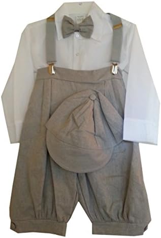 Baby Boys' 5 - Pc Gray Vintage Style Knickerbocker Set - 3 Year