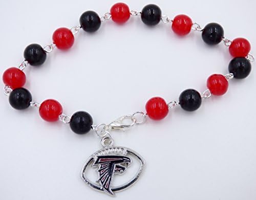 Atlanta Pro Football Handmade Charm Bracelet or Anklet - Sizes 6" to 10"