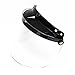 E-Bro Universal 3 Snap Flip Up Visor Face Shield Lens for Open Face Motorcycle Helmets (Clear)