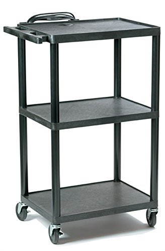 Hamilton Buhl Plastic AV Cart Adjustable from 16 to 42 by Hamilton Buhl
