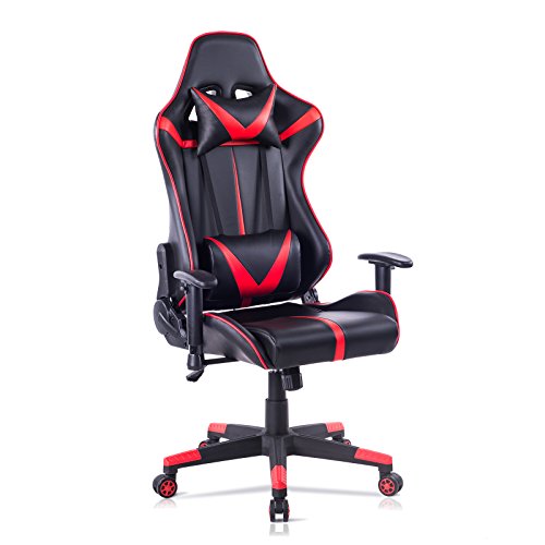 WOLTU-BS13rt-Sedia-Gaming-Gioco-Sedie-da-Ufficio-Girevole-Ergonomica-Lussuosa-con-Cuscini-Poltrona-Schienale-Reclinabile-Ecopelle