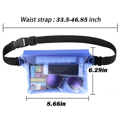 Yigou Waterproof Pouch Bag 2 Pack with Wist Strap Universal Dry Bag Case Prefect to Keep Your Phone Dry and Safe Idear for Boating Swimming Snorkeling Kayaking Beach Water Parks Fishing - Thumbnail 4