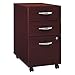 Bush Business Furniture Series C 3 Drawer Mobile Pedestal in Mahogany