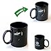 Airblasters Mugs Magic Mugs Ceramic Mug Amazing New Heat Sensitive Color Changing Coffee Mugs Good Unique Gift Idea IRON MAN Cup Design #2(Black 12oz)