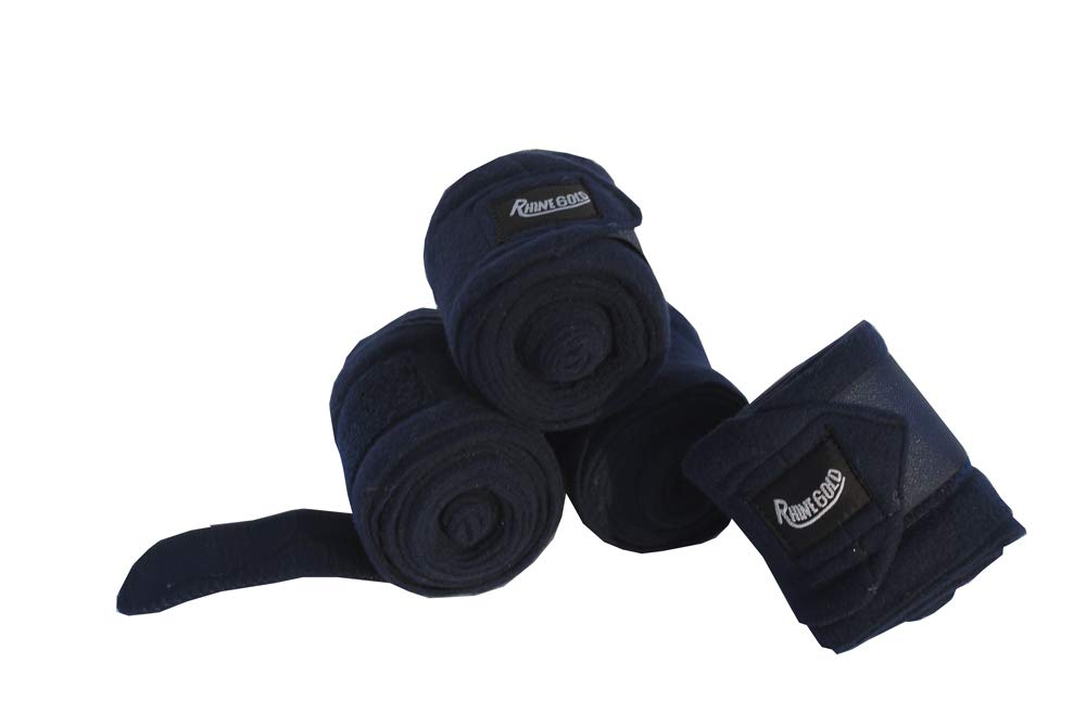 Rhinegold Fleece Stable/Travel Bandage - Navy