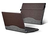 Veker Lenovo Yoga Book Case, PU Leather Folio Stand Cover for Lenovo Yoga Book 2-in-1 10.1 Inch Tablet, Coffee