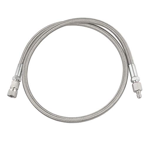 Gurlleu 4500psi Paintball Filling Hose Whip Extension Stainless Steel Air Fill Station & Charging System (24 inch)