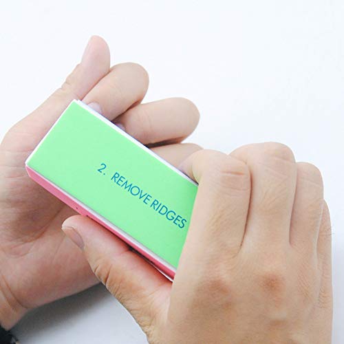 YIMART 5Pcs/set Nail Art Buffer Block Nail File For Nail Polish UV Gel Manicure Pedicure Buffing Sanding Polish (Flower)