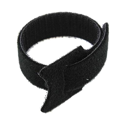 60 Pcs 6-Inch Cable Ties Cord Management Straps,Adhesive Hook And Loop Design Wire organizer (Black)