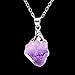 sedmart Amethyst Pendant Crystal Quartz silver plated Necklace Handmade Gemstone Pendant Mothers Day Gifts