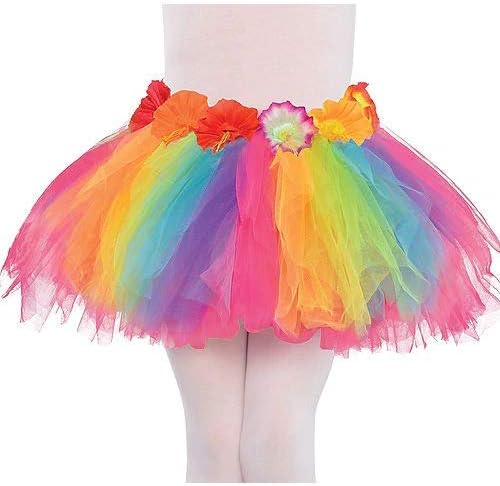 HollyDel Child Hibiscus Rainbow Hula Tutu Best Summer Party appareal