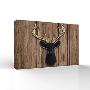 Wall26-Canvas Wall Art-Deer Animal Horn -Giclee Painting Wall...