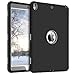 BENTOBEN Case for iPad Pro 10.5 2017 / iPad Air (3rd Generation) 10.5 inch 2019, 3 in 1 Heavy Duty Shockproof Rugged High Impact Resistant Hybrid Hard PC Soft Silicone Full Body Protective Case, Black