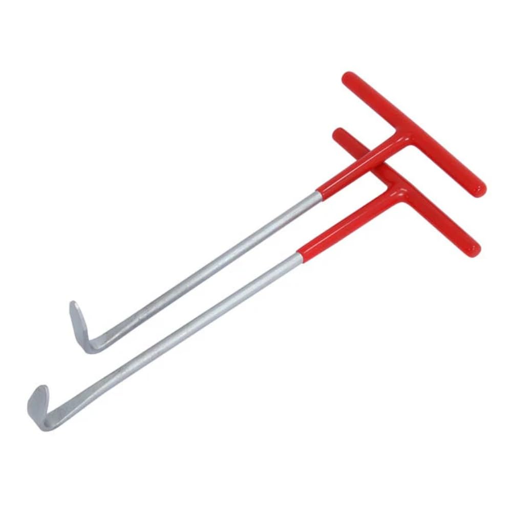 Neilsen CT1759 2pc Exhaust Rubber Ring Tool Set Hooked and 90 Degree Flat T Handles Suitable for Most Vehicle Rubber Ring Exhaust Mountings