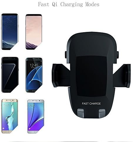 Wireless Charger Car Mount, Effie Fast Wireless Charging Air Vent Car Mount Phone Holder for Samsung Galaxy S8 S8 Plus S7 S7 Edge S6 Edge plus Note 5, Standard Charger for iPhone X / 8 / 8 Plus