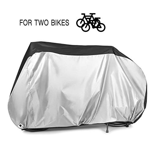 Alfheim Fietshoes voor 2 fietsen - 210D Oxford Zwaar uitgevoerd Buitenshuis - Waterbestendig Ademend Fietshoezen met 2… - Image 3
