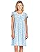 Casual Nights Women's Cap Sleeve Floral Nightgown - Blue - Medium