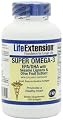 Life Extension Super Omega-3 EPA or DHA with Sesame Lignans and Olive Fruit Extract Softgels, 240 Count
