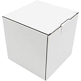 25 Pack 5x5x5 Inch White Small Business Shipping Box for E-Commerce, Shipping, Storing, Mug Gift Wrapping