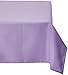 LinenTablecloth 60 x 102-Inch Rectangular Polyester Tablecloth Lavender