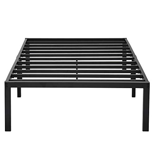 PrimaSleep 14 Inch Tall Simple & Sturdy Steel Slat Metal Bed Frame/Non