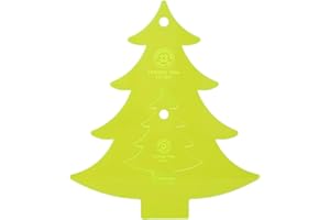 MISSOURI STAR QUILT CO. Acrylic Quilting & Craft Template, Christmas Tree | for Use with 10” Precut Fabric Squares | Essential Patchwork Quilt Supplies for Cutting Patterns, Sewing, and DIY Blanket Making Projects