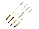 Fuji Finest Kolinsky *100% Pure Kolinsky Brushes* (Round Shape Acrylic Handle)