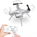 Contixo F3 RC Remote Control Quadcopter Drone | Integrated First Person View (FPV) 720p WiFi Camera | Altitude Hold (Auto Hover) | 2.4GHz | 6-Axis Gyro | One-Key Landing/Take-Off - Silver