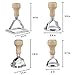 Ravioli Stamp Maker Cutter with Roller Wheel Set, Mold with Wooden Handle and Fluted Edge, Pasta Press Kitchen Attachment (4 Set and Cutter)