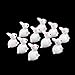 Oarkive 10pcs Dollhouse Miniature Rabbit Figurines Animals Figures Toys (10pcs)