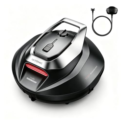 Ultenic Pooleco 10 Pool Robots, Pool Robot Battery with Dual Motors, 90 Min Running Time, 80 m² Cleaning Area, Automatic Parking, Suitable for Various Swimming Pools
