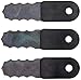 Grass Gator 4690 3-Pack Replacement Extra Heavy Duty Brush Cutter Blade for Grass Trimmer Head Model 4680, Black Solid Steel
